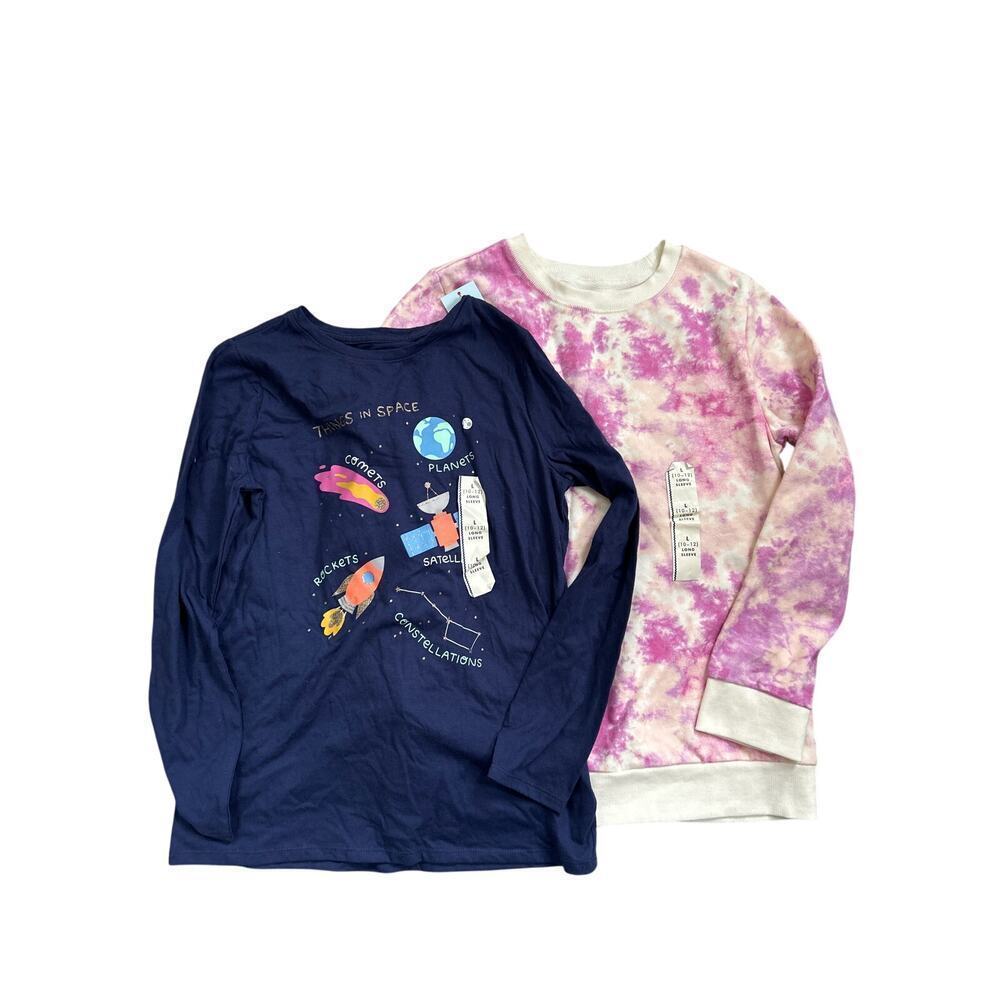NEW Cat and Jack sweatshirt and long sleeve T-shirt size large 10/12